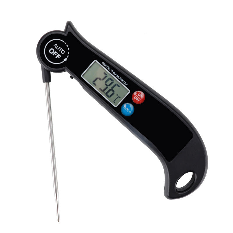 Digital thermometer with a black casing 