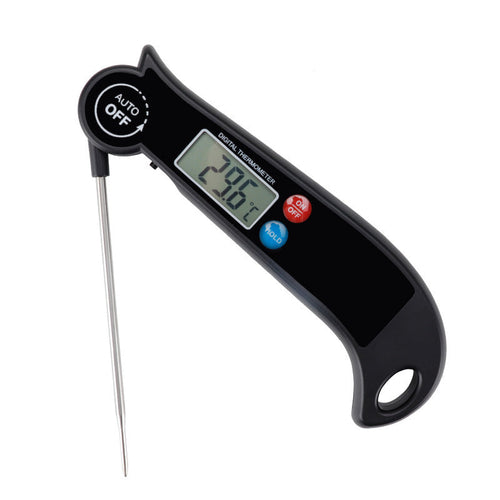 Digital thermometer with a black casing 